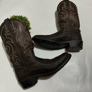 Double‎ H Robert Style 3282 Brown Leather Western Cowboy Festival Boots Mens 7.5